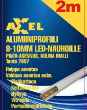 Axxel Alumiiniprofiili LED-nauhalle 2 m